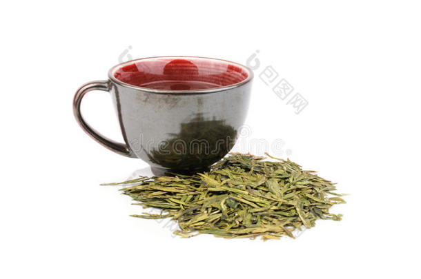 红杯绿茶