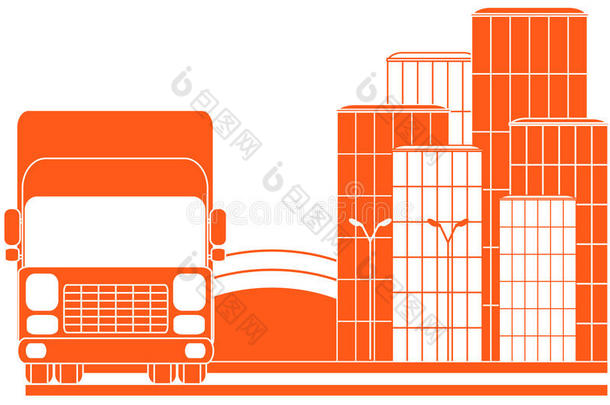 城市货车运输标志