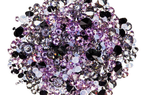 许多紫色的<strong>小钻石</strong>堆成白色