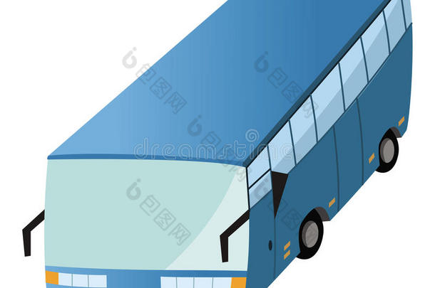 蓝色公交