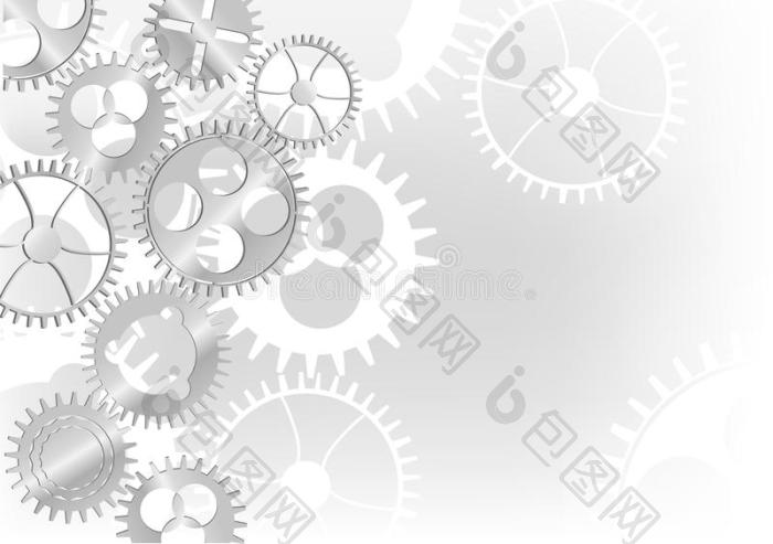 灰色齿轮背景图图片-包图网企业站