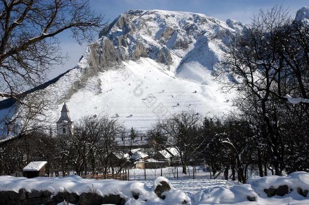 冬季雪村美景