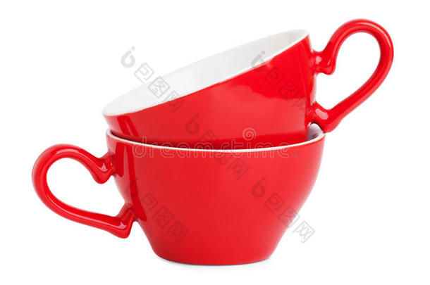 小巧<strong>典雅</strong>的红色咖啡杯