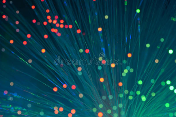 光纤网络电缆和服务器