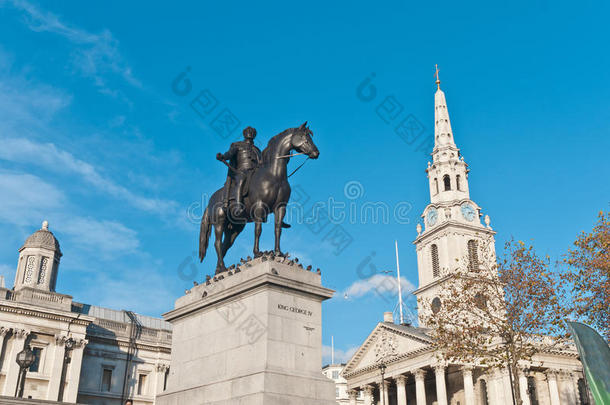 英国伦敦乔治四世国王雕像