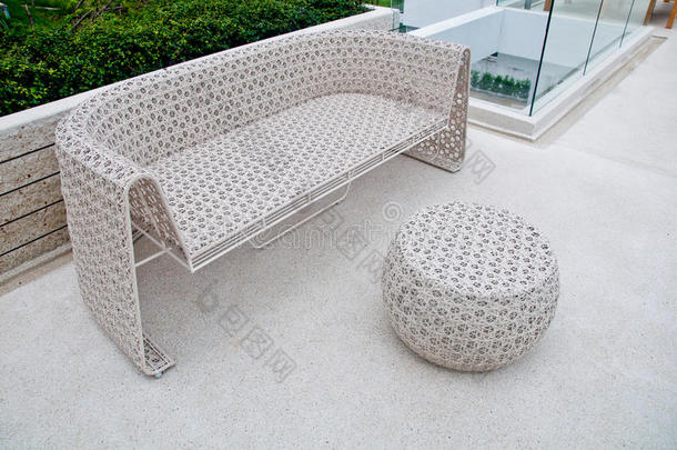 塑料桌椅编织