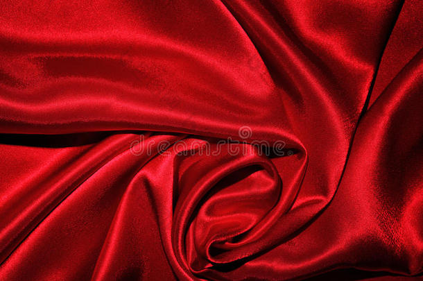光滑雅致的红绸