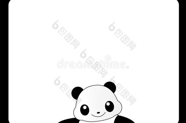 动物框架熊猫