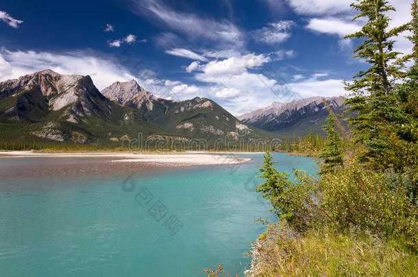 加拿大风景。亚伯达省贾斯珀国家公园