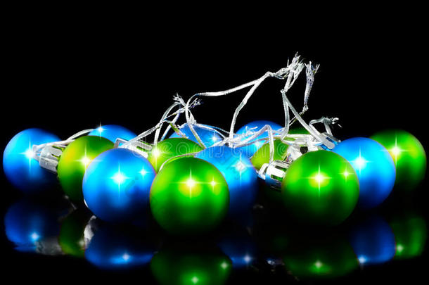 圣诞和新年<strong>装饰彩球</strong>。