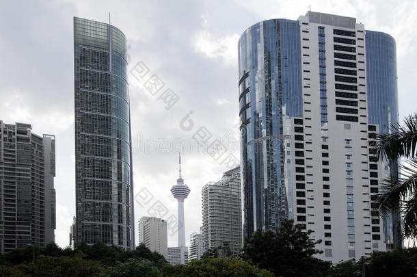 吉隆坡白天城市景观街景