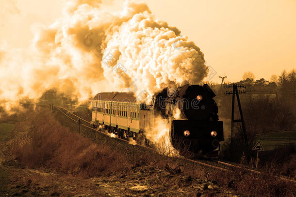 老式蒸汽火车
