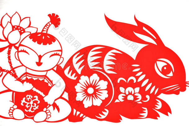 中国春节剪纸