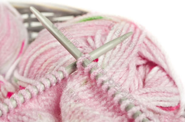 针织粉色婴儿针织物-纱线和针织品