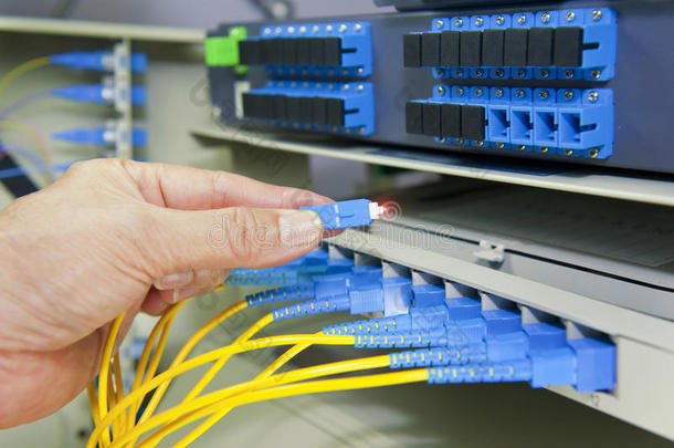 光纤网络电缆接线板