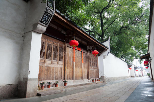 宁静的中国传统小巷。