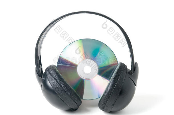 音乐cd和耳机