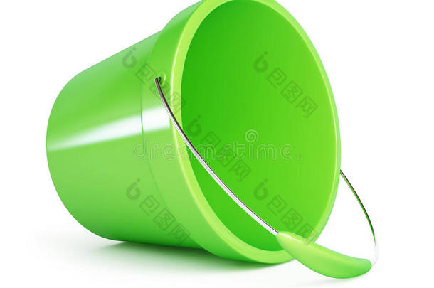 婴儿绿色塑料桶