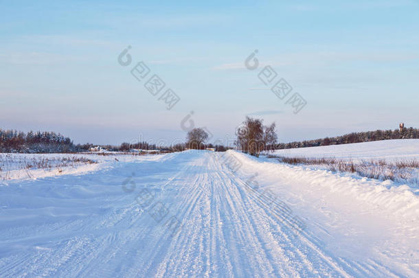 积雪路面