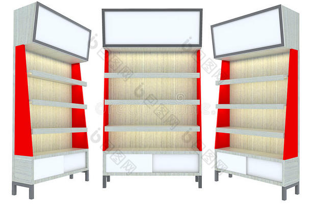 空木架红色现代设计