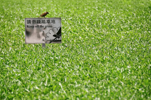 请勿践踏草坪