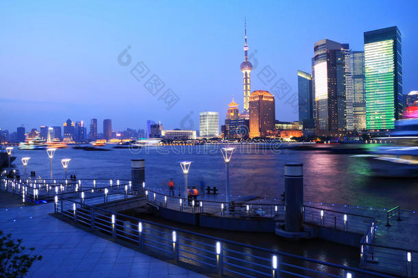 上海城市景观夜景