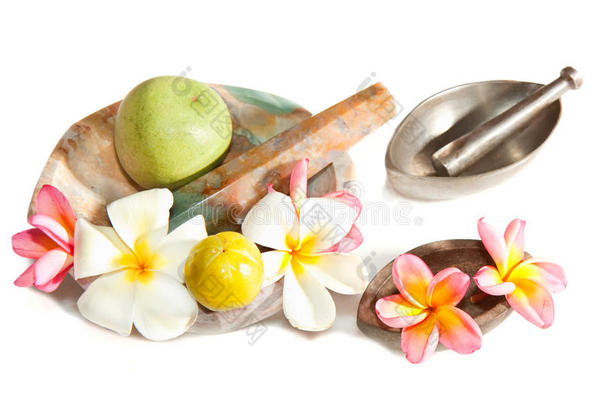阿育吠陀治疗草药，水果和花卉装饰