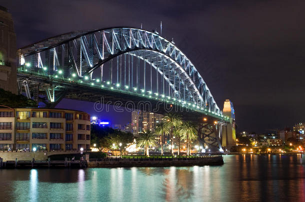 晚上的悉尼<strong>海港大桥</strong>