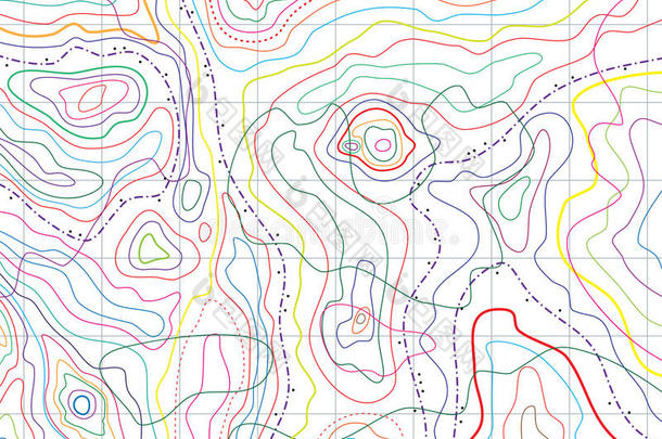 矢量抽象地形图