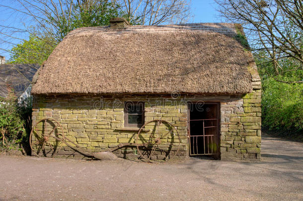 爱尔兰邦拉蒂<strong>民俗</strong>公园的房子。