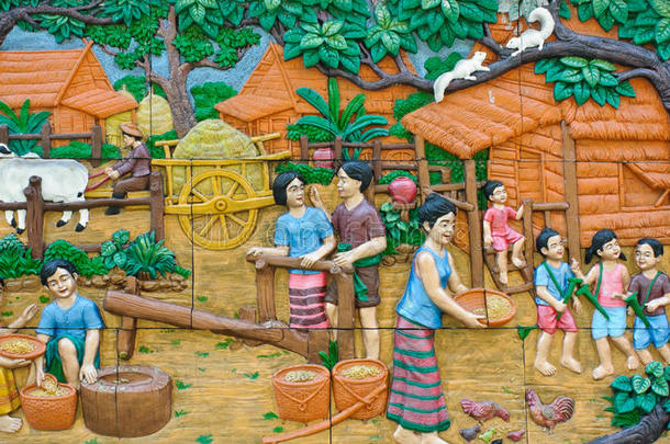 泰国文化石雕