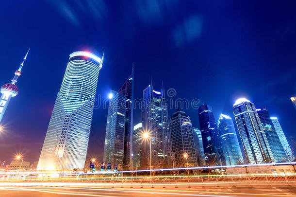 上海金融中心夜景