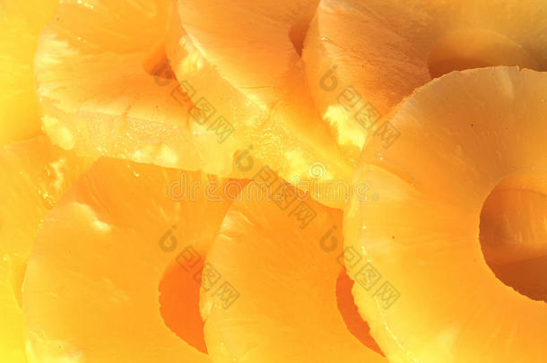 黄菠萝圈罐头