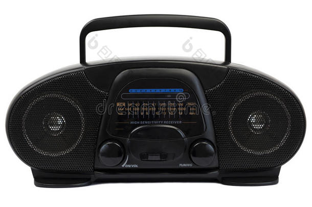 九十年代的黑色收音机
