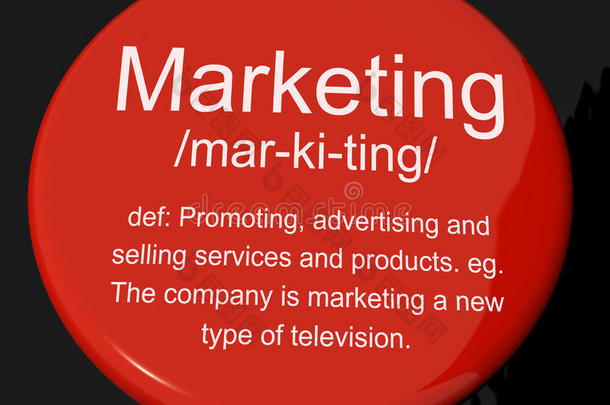 显示促销销售和广告的营销定义按钮