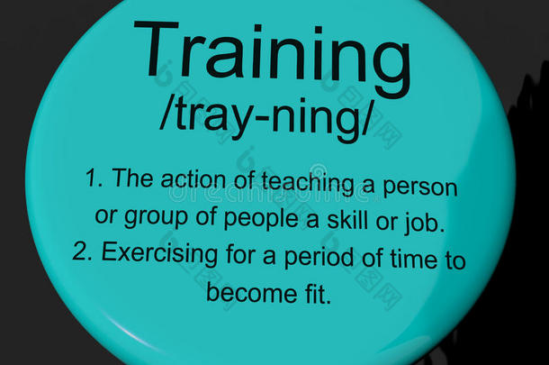 显示教育指导或coac的培训定义按钮