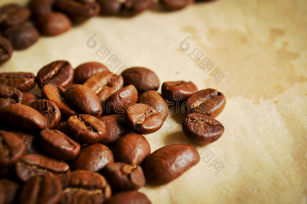 暖色调咖啡豆