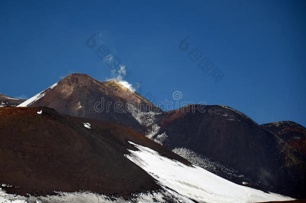 西西里岛埃特纳火山山脉的景观