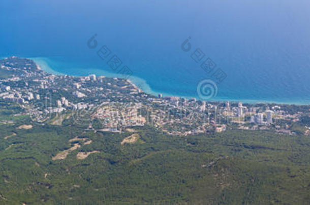 海滨夏日风景。克里米亚，乌克兰