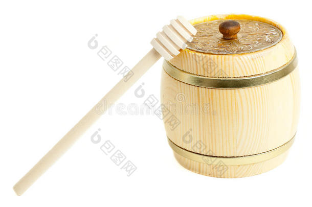 蜂蜜用木桶木棒