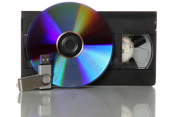 带cd和U盘的录像带