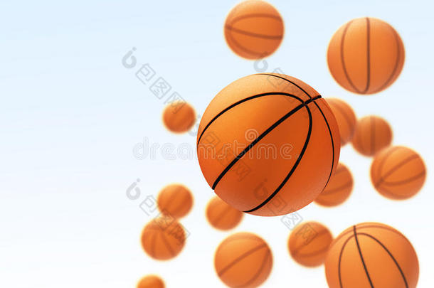 天空中的篮球