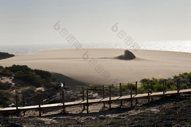 葡萄牙卡斯凯斯金乔海滩的<strong>沙尘</strong>暴