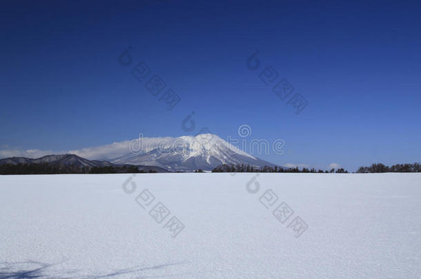 <strong>雪原</strong>和岩手山