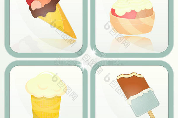 冰淇淋-贴标签