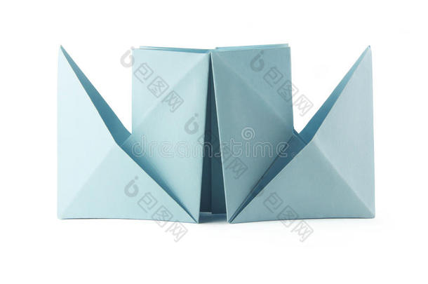 蓝色折纸蒸笼