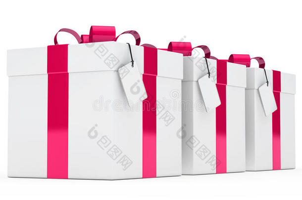礼品盒粉色丝带