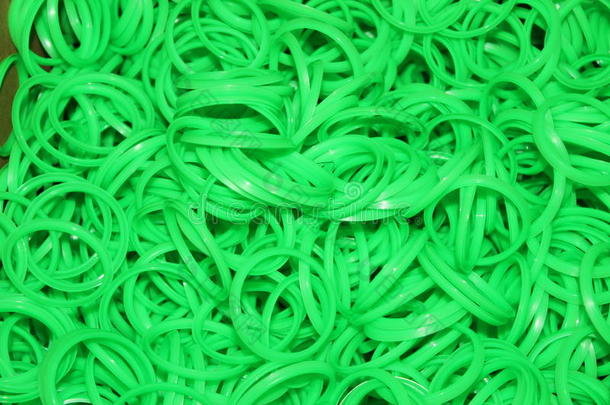 圆圈圈子垫片绿色管