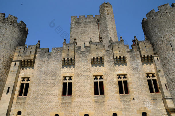 法国，中世纪的罗克泰拉德城堡