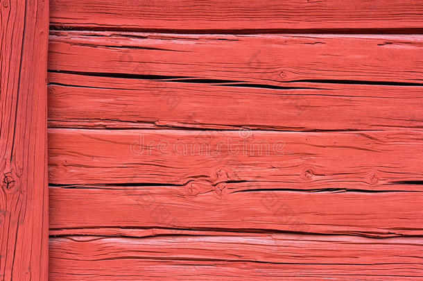 古老农舍墙壁的<strong>红色质感</strong>